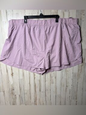 Old Navy StretchTech Shorts Womens Sz 4X Purple Lined Lightweight NWT
